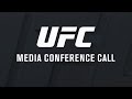 UFC 206: Holloway vs Pettis Media Conference Call