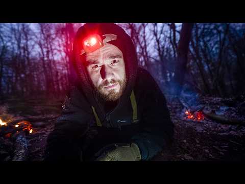 Bei 0 Grad OHNE Schlafsack im Wald übernachten🥶