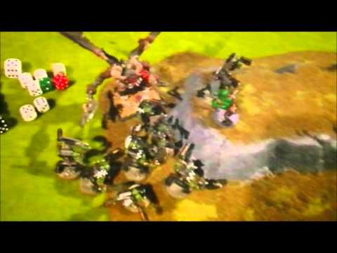 Warhammer 40K Battle Report - Chaos Daemons VS Orks - 1850pts - The Emperor's Will & The relic