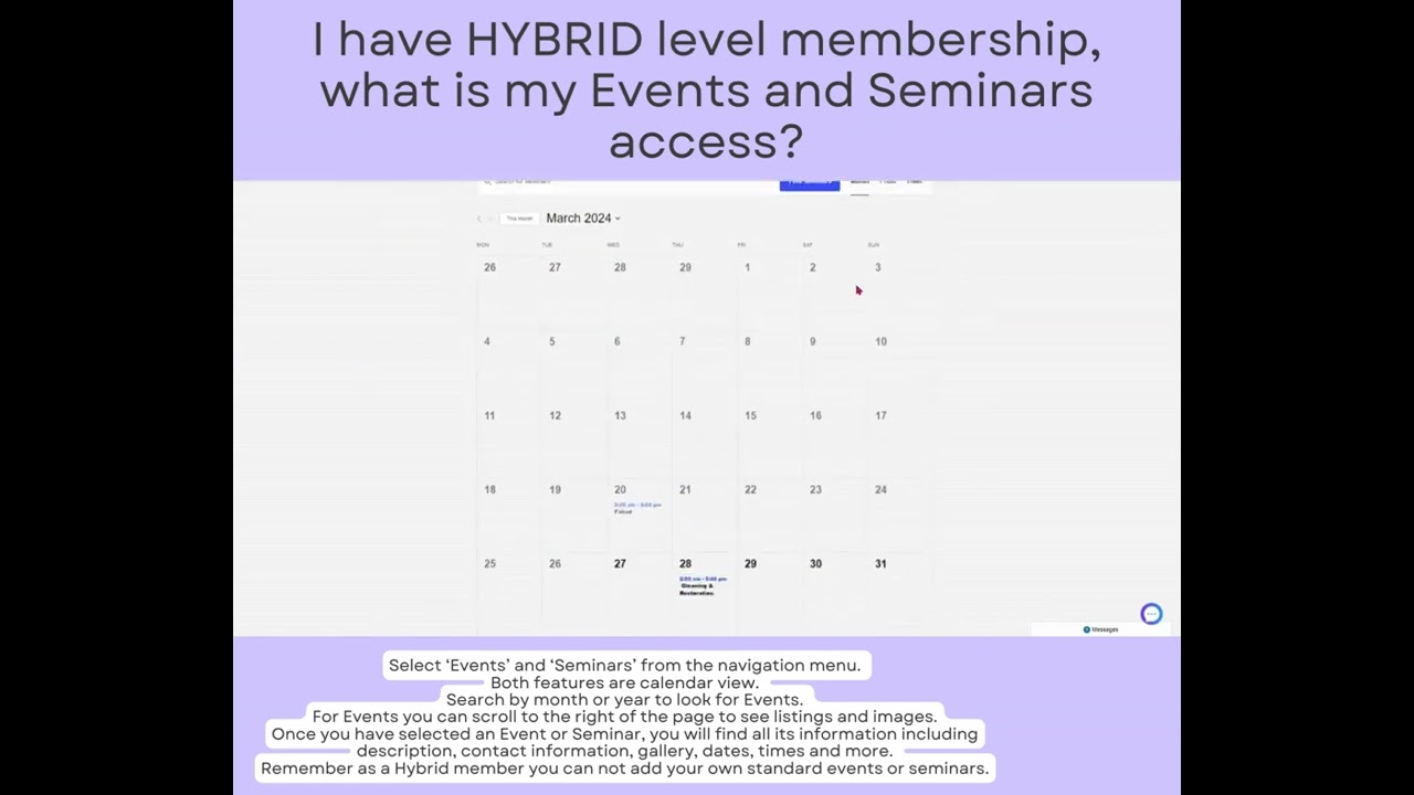 Hybrid - Events & Seminars Access