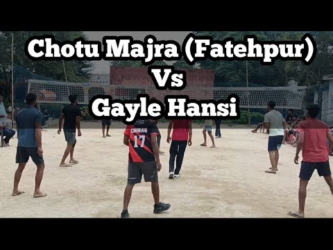Chotu Majra (Fatehpur) Vs Gayle Hansi at Dhani Gujjran Shooting Volleyball Tournament Match 