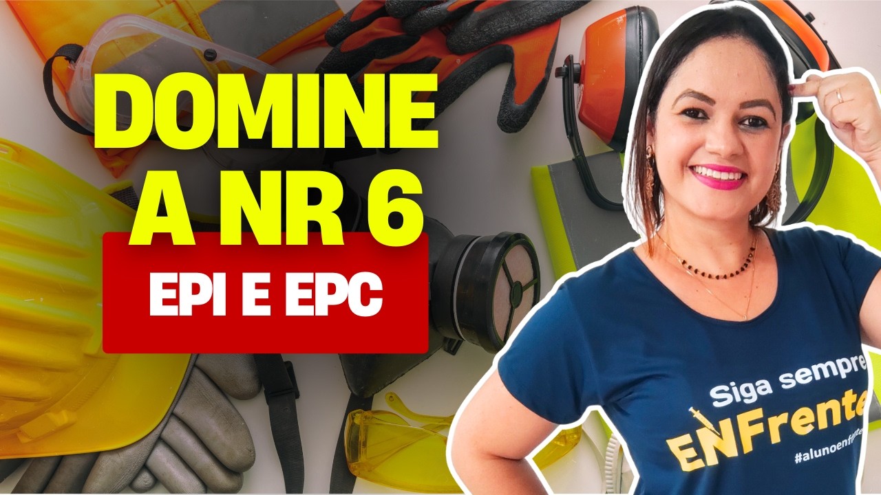 Equipamentos de Proteção (EPI, ECPI e EPC) - BIOSSEGURANÇA (NR 6) | Aula completa + Questões