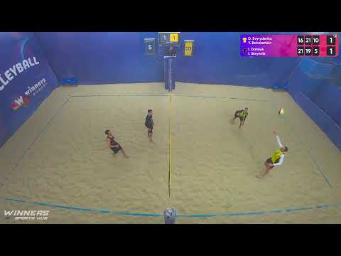 13:25 D. Svyrydenko / Y. Bohdashkin - I. Datsiuk / I. Skrynnik 09.01.2023 | Winners Beach Volleyball