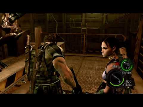 RESIDENT EVIL 5 : "Gatling Gun Majini and Reaper Troubles"