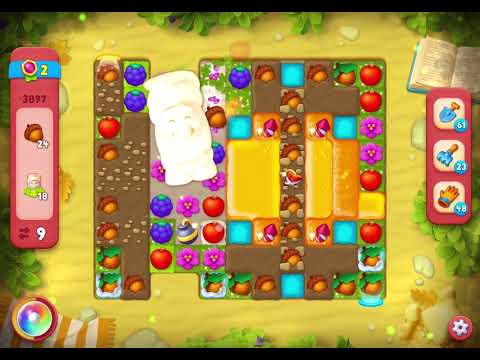 GardenScapes Level 3897 no boosters (15 moves)