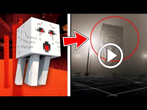 PopperCraft - MINECRAFT mobs RECORDED in REAL LIFE 😱