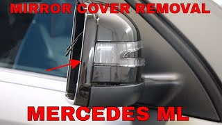 LEFT SIDE MIRROR GLASS FOR MERCEDES ML250, ML350, ML500 W166 2011-2017