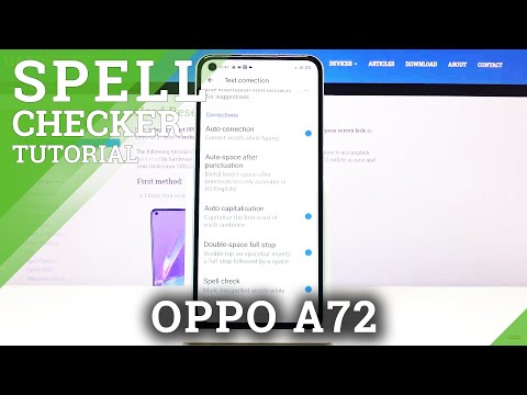 How to Activate Spell Checker in OPPO A72 - Mark Misspelled Word