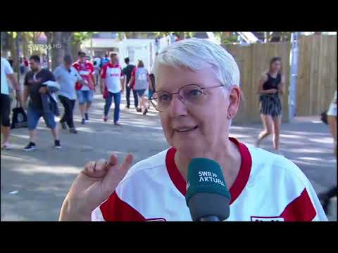 VfB Stuttgart rettet sich und Schwäbische Anhängerin freut sich - Badener crasht Interview