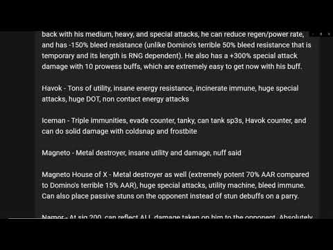 KD Reacts to Domino is No Longer A Top 20 Mutant MCOC