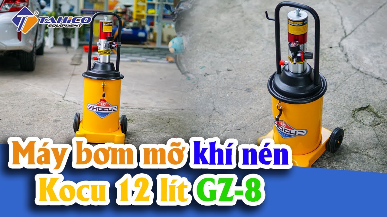 Máy bơm mỡ khí nén Kocu 12 lít GZ-8 21