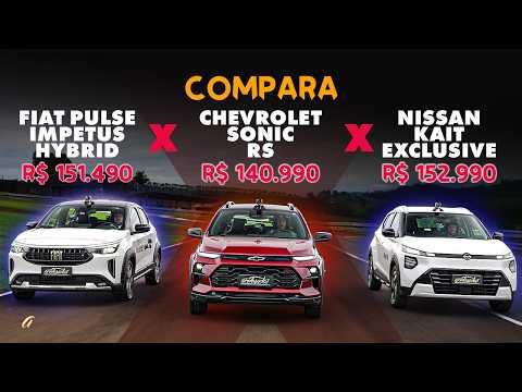 CHEVROLET SONIC X NISSAN KAIT X FIAT PULSE! Qual o melhor SUV de até 150 mil reais?