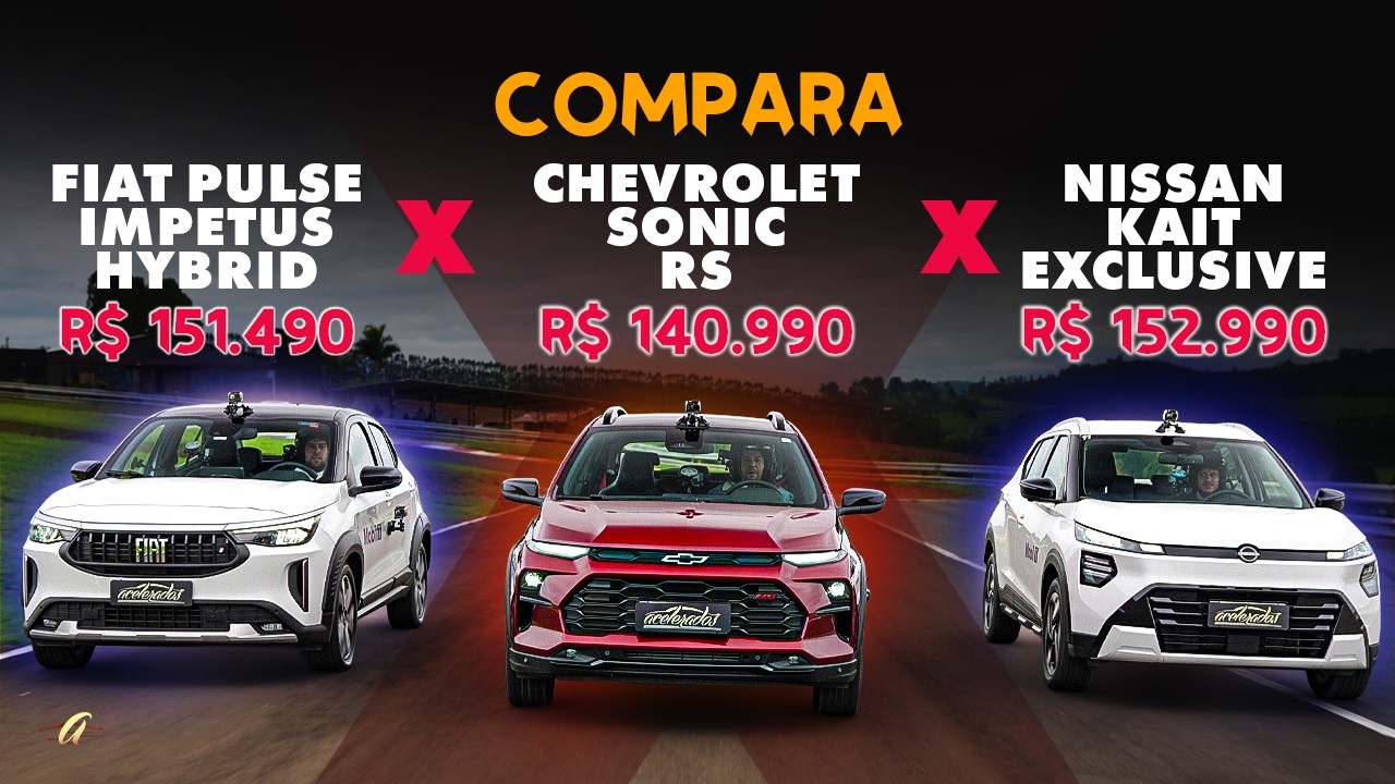 CHEVROLET SONIC X NISSAN KAIT X FIAT PULSE! Qual o melhor SUV de até 150 mil reais?