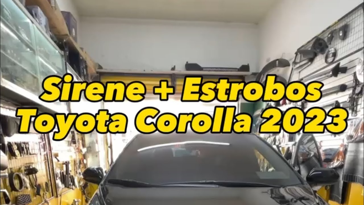 “Equipando o Toyota Corolla 2023: Sirene e Estrobos de Alta Performance!”