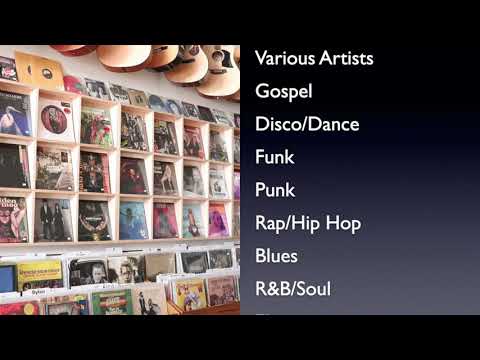 Paramount Record Shop Sections