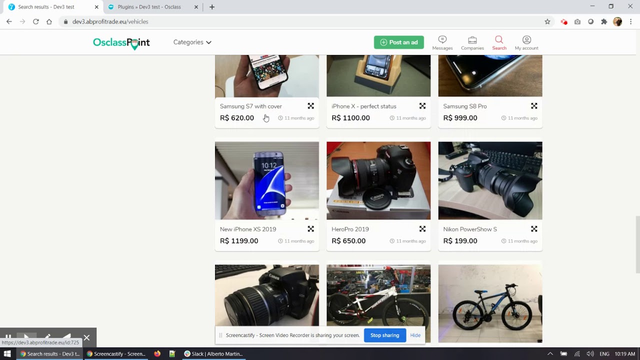 Infinite Scroll Osclass Plugin