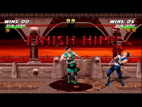 Human Sub Zero moves - Mortal Kombat Trilogy