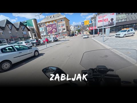 Visiting Zabljak Montenegro on a motorcycle