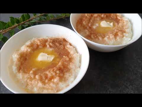 🍚 Rice Pudding with Cinnamon Sugar and a dollop of Butter – Creamy and Classic