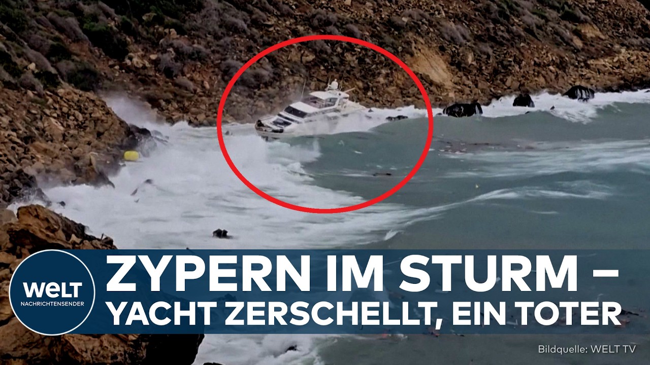 ZYPERN: Sturm fordert ein Todesopfer – Yacht zerschellt, Schiffe geraten in Seenot