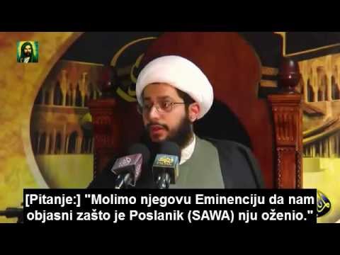 Zašto je Poslanik Muhamed oženio Aišu - Šejh Jaser Al Habib SRB SUBS
