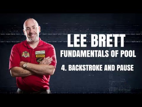 APA Lee Brett Billiard Instruction - Pool Lesson 4 - How to Backstroke and Pause