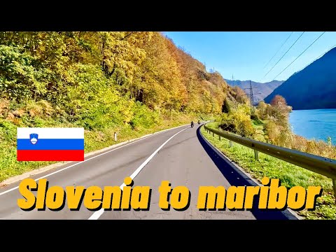 Driving in Slovenia to the city of Marimor