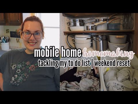 RESETTING MY MOBILE HOME | WEEKEND RESET ✅ | TO-DO LIST | GET IT ALL DONE WITH ME!