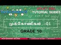 Triangles 1 முக்கோணிகள் 1 Maths Grade 10 Tamil