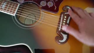 Epiphone J-200 EC Studio Acoustic/Electric - Vintage Sunburst Guitar