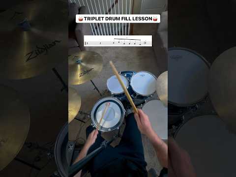 FAST TOM FILL LESSON🥁🔥 #drumlesson #drumset