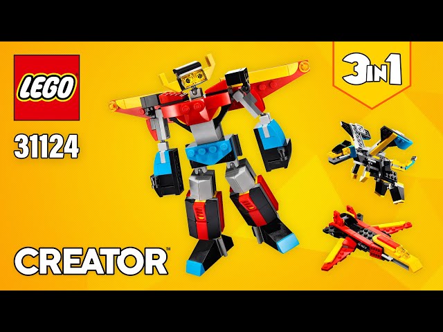 Vídeo relacionado con LEGO Creator 3-en-1 Robot Invencible, Dragón o Avión de Juguete, Juego de Construcción Creativo para Niños y Niñas de 7 Años o Más, Idea de Regalo de Cumpleaños 31124