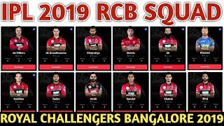IPL 2019 Royal Challengers Bangalore Team Squad | RCB Confirmed & Final Squad | RCB Players List