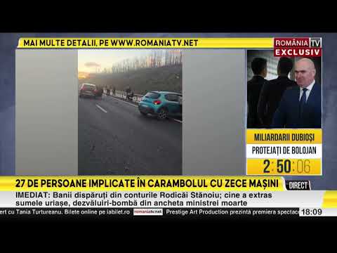 Accident grav cu 11 autoturisme pe DEx12, Craiova-Pitești, în a doua zi de Crăciun