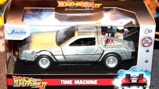 Back To The Future II Time Machine Delorean Jada Hollywod Rides Diecast Car Review