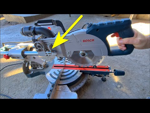 Cutting Depth limiter (Bosch GCM 800 SJ, Sliding Miter Saw, Cut in the metal, Bolt/Screw & Nut)