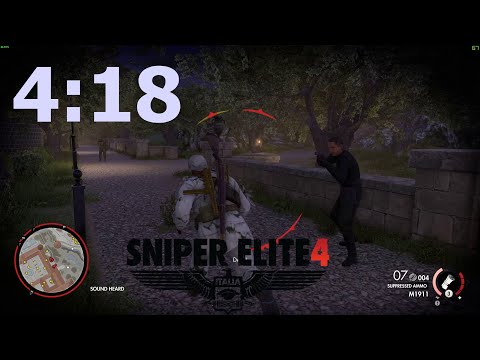 [WR] Sniper Elite 4 Speedrun - Deathstorm II - 4:18 (Cadet)