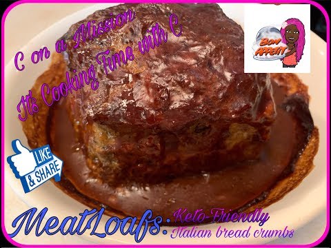 Low Carb MeatLoaf - Keto-Friendly and Italian breadcrumbs - Cooking at the same time