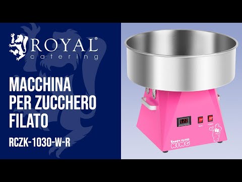 Video - Macchina per zucchero filato - 52 cm - rosa