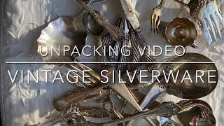 Vintage Silverware Haul- Unpacking Video