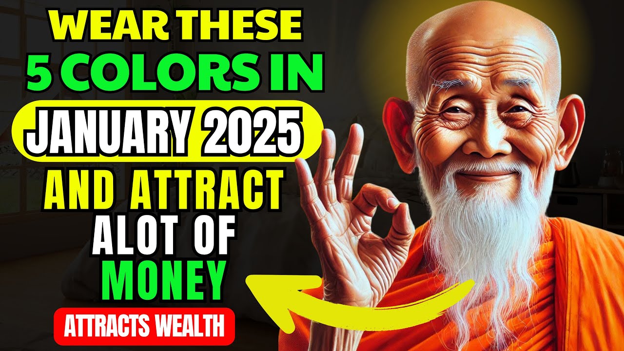 Wear These 5 COLORS In January 2025 to ATTRACT WEALTH, SUCCESS & ABUNDANCE | Buddhist Teachings.