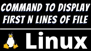 Linux command to display first n lines of a file using Head