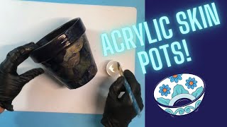 Acrylic Skin Flower Pots? 🌺 Using Skins in Gorgeous Flower Pot Designs