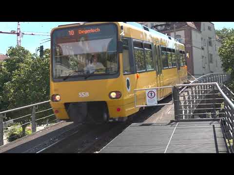 Zahnradbahn Zacke von Stuttgart Marienplatz nach Degerloch - 8.8.2020