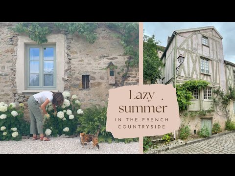 Slow summer days and a visit of Noyers sur Serein in Burgundy France