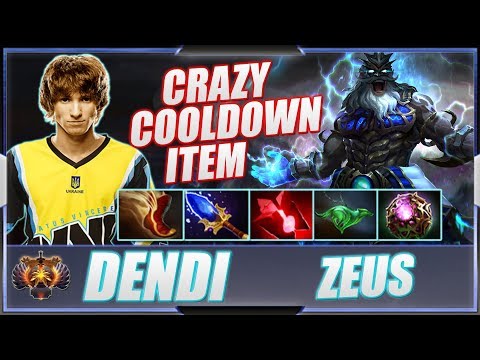 Dendi - Zeus | IMBA NEW NEUTRAL ITEM EZ COOLDOWN | New Pro Immortal MMR Dota 2 Gameplay | Dota Beast