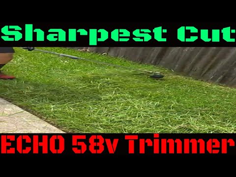 how to use ECHO 58v cordless Trimmer tall grass part 2