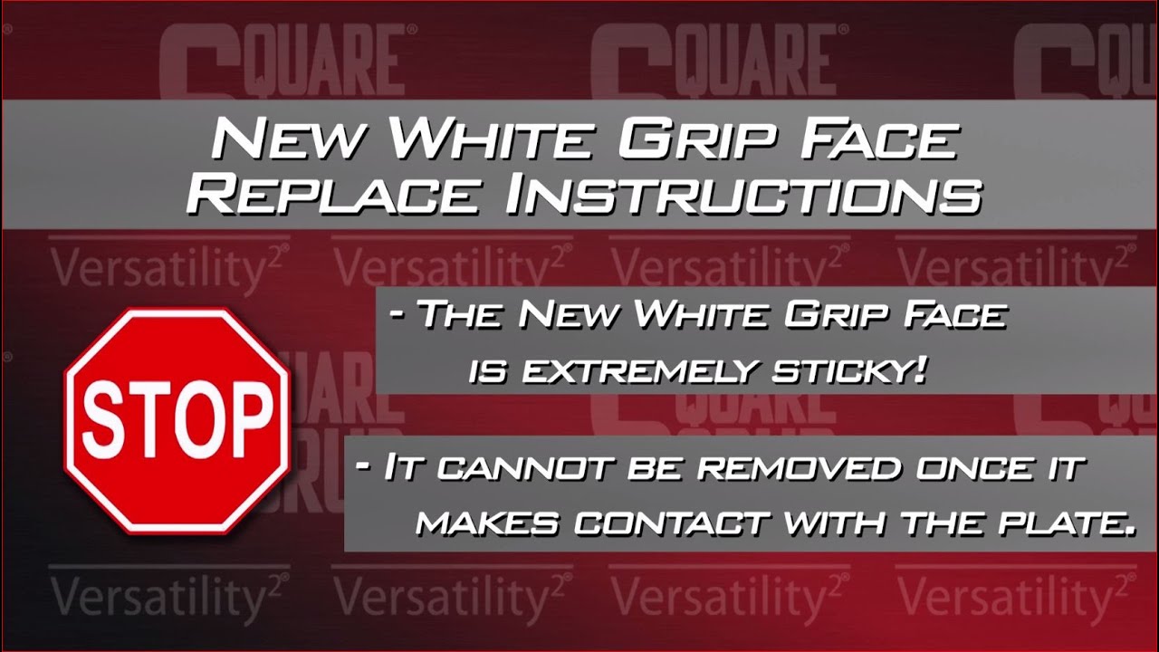 White Grip Face Replacement - Square Scrub