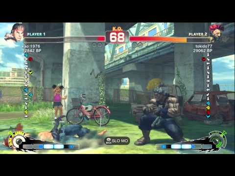 Tokido [Akuma] vs kao 1976 [Ryu] SSF4 Japanese Online Ranked Matches - TRUE-HD
