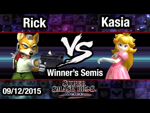 Kasia (Peach) vs. Rick (Fox) - Winner's Semis - Melee